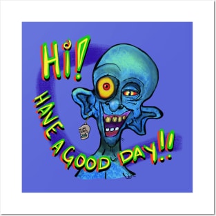 “Have a good day!“ Says Brian the zombie... Posters and Art